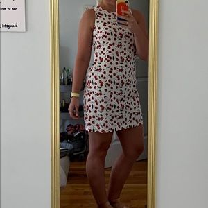 London Times / Cherry Print Shift Dress / Size 8